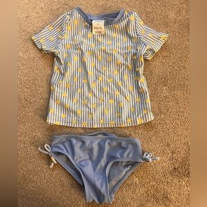 Mia & miles toddler rash guard with bottoms swimwear size 4T